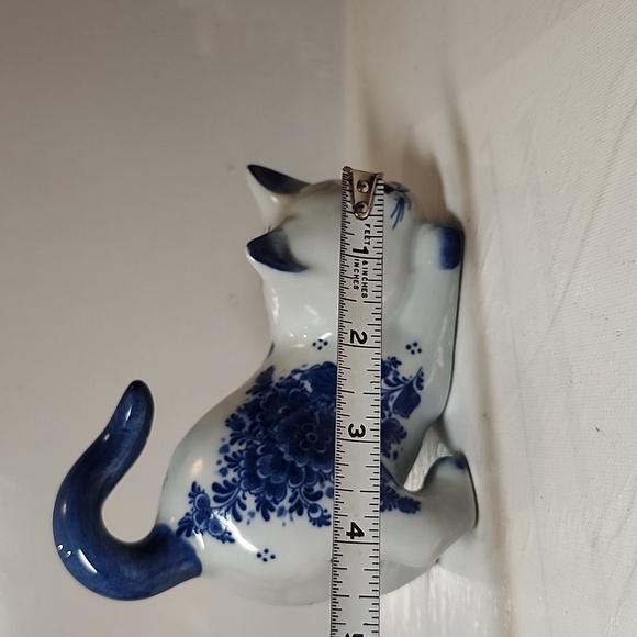 Delft holland kitty cat coin bank - Picture 4 of 7